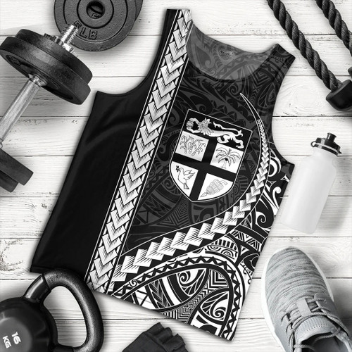Fiji Tank Top Tribal Melanesian Coat Of Arms