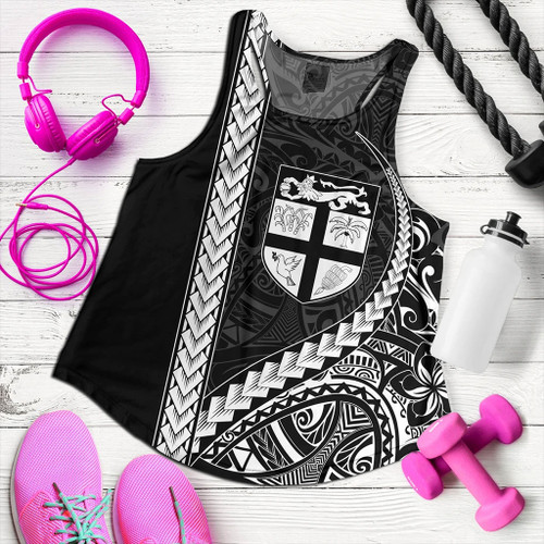 Fiji Women Tank Tribal Melanesian Coat Of Arms