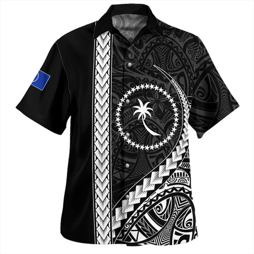 Chuuk State Hawaiian Shirt Tribal Micronesian Coat Of Arms
