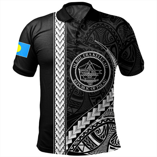 Palau Polo Shirt Tribal Micronesian Coat Of Arms