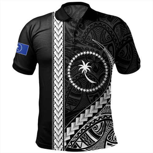 Chuuk State Polo Shirt Tribal Micronesian Coat Of Arms