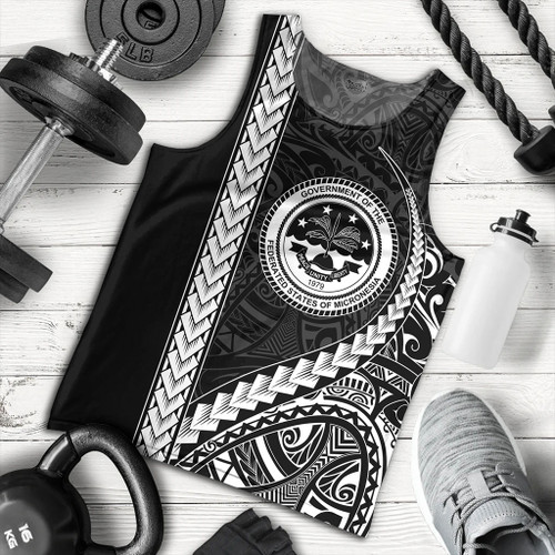 Federated States Of Micronesia Tank Top Tribal Micronesian Coat Of Arms