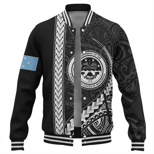 Federated States Of Micronesia Baseball Jacket Tribal Micronesian Coat Of Arms