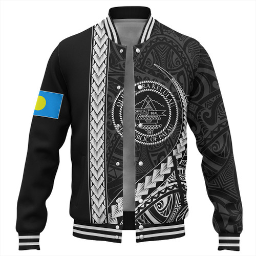 Palau Baseball Jacket Tribal Micronesian Coat Of Arms
