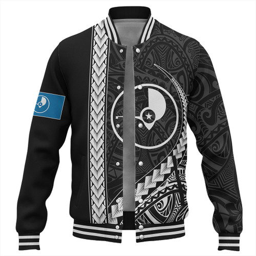 Yap State Baseball Jacket Tribal Micronesian Coat Of Arms
