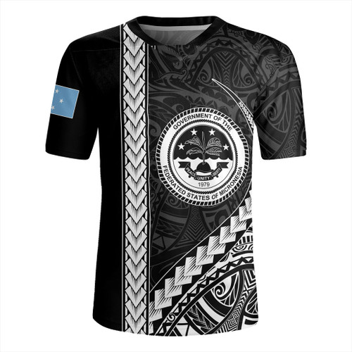 Federated States Of Micronesia Rugby Jersey Tribal Micronesian Coat Of Arms