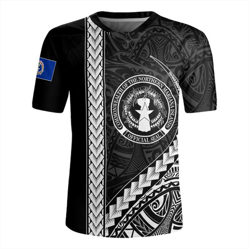 Northern Mariana Islands Rugby Jersey Tribal Micronesian Coat Of Arms