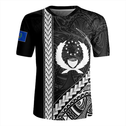Pohnpei State Rugby Jersey Tribal Micronesian Coat Of Arms