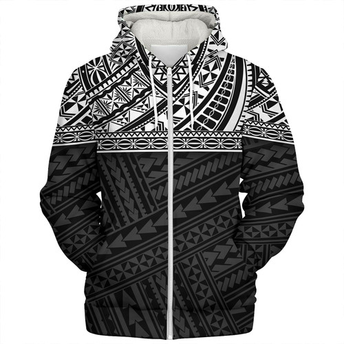 Polynesian Custom Personalised Sherpa Hoodie Polynesian Tribal Patterns