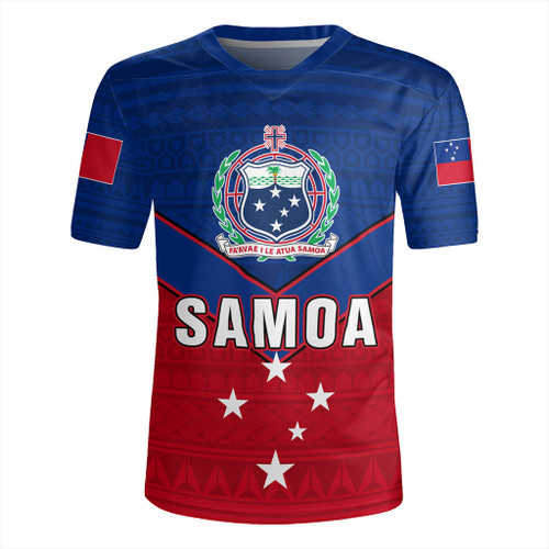 Samoa Rugby Jersey Custom Polynesian Tribal Sport Style