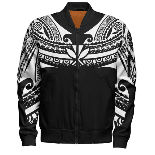 Hawaii Custom Personalised Bomber Jacket Polynesian Tattoo Style