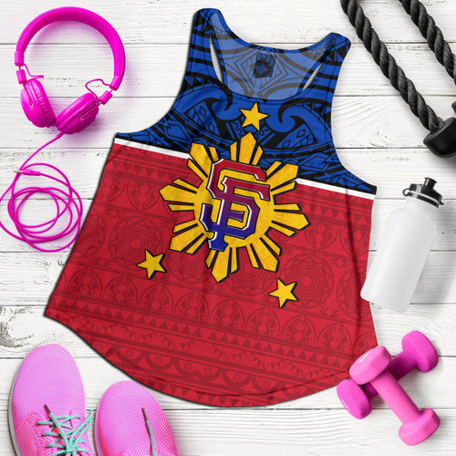 Philippines Filipinos Custom Personalised Women Tank San Diego Tribal Patterns Style