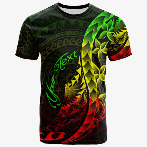 Papua New Guinea T-Shirt - Custom Personalised Polynesian Pattern Style Reggae Color 1