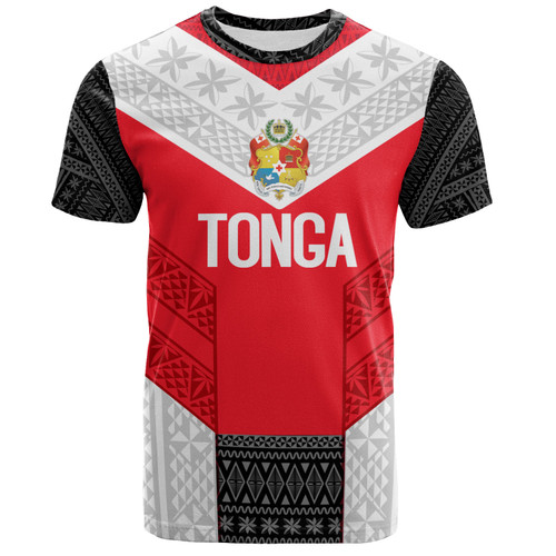 Tonga Custom Personalised T-Shirt Mate Ma'a Tonga Ngatu Patterns