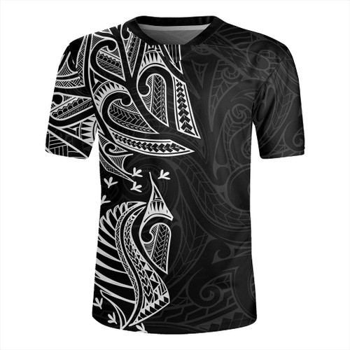 New Zealand Rugby Jersey Maori Ta Moko Tattoo
