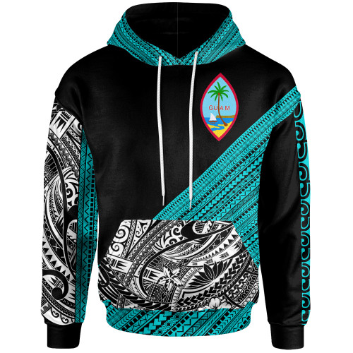 Guam Polynesian Custom Personalised Hoodie - Diagonal Pattern