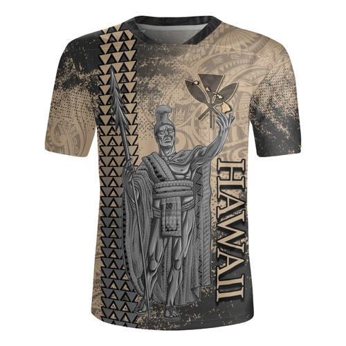 Hawaii Custom Personalised Rugby Jersey Hawaii King Grunge With Halftone Background