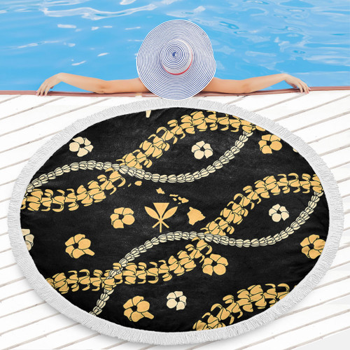 Hawaii Beach Blanket Curve Floral Lei