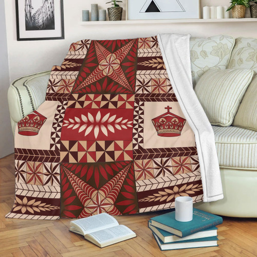 Tonga Premium Blanket Ngatu Pattern