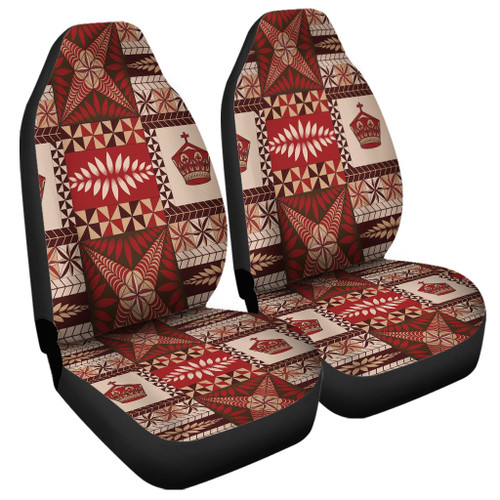 Tonga Car Seat Covers Ngatu Pattern