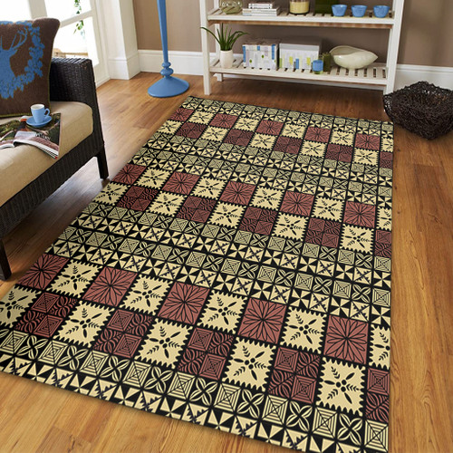 Tonga Area Rug Ngatu Style
