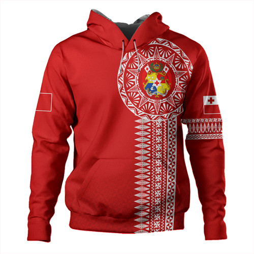 Tonga Hoodie Ngatu Tribal Pattern