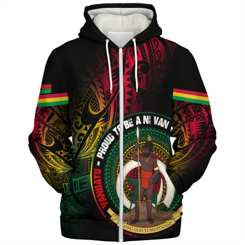 Vanuatu Sherpa Hoodie Custom Vanuatu Proud To Be A Ni Van Design