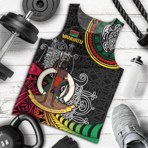 Vanuatu Tank Top Custom Seal With Mutis En Atan Patterns