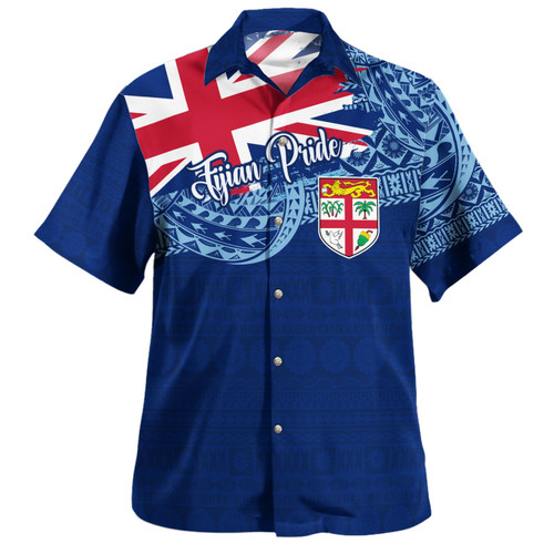 Fiji Hawaiian Shirt - Custom Fijian Pride Masi Patterns