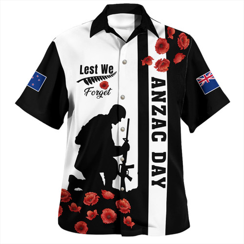 New Zealand Hawaiian Shirt Anzac Day Lest We Forget Simple Style