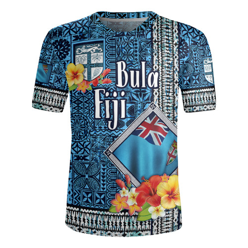Fiji Rugby Jersey Bula Fiji Masi Tropical Flowers Special Design