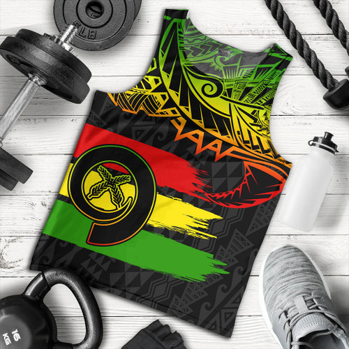 Vanuatu Tank Top Tribal Grunge Flag
