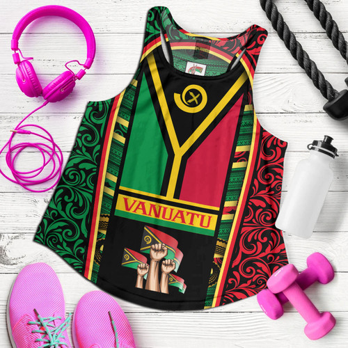 Vanuatu Women Tank Happy Independence Day Vanuatu Design