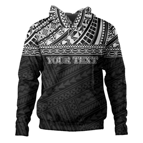 American Samoa Hoodie Custom Polynesian Black Version