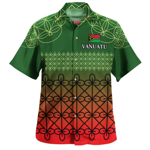 Vanuatu Hawaiian Shirt Custom Seal Flag Color Mutis En Atan Design
