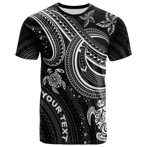 Polynesian Custom Personalised T-shirt - White Turtle 1