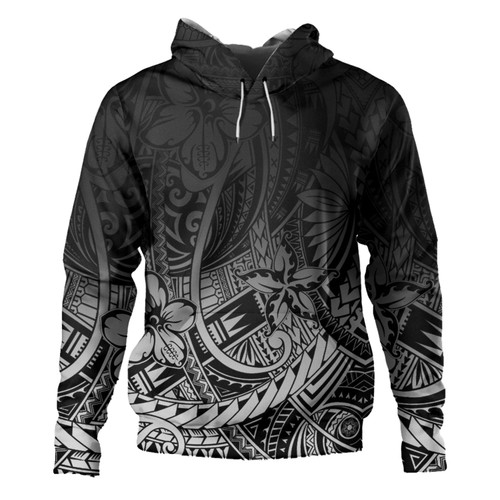 Polynesian Pattern Design With Ethnic And Floral Hoodie