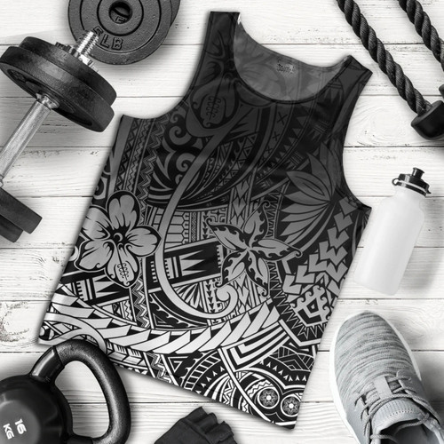 Polynesian Pattern Design With Ethnic And Floral Tank Top