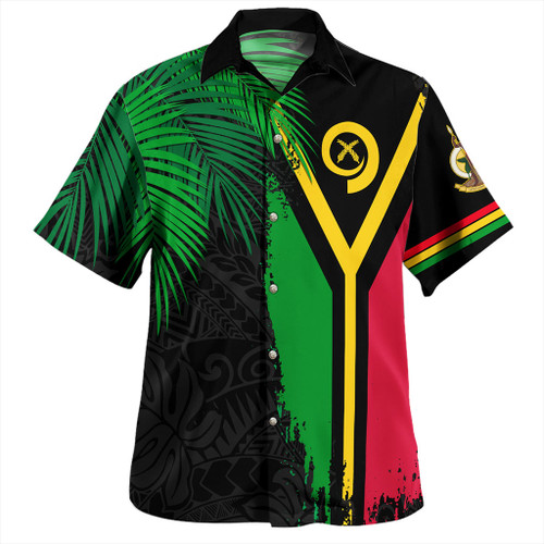 Vanuatu Hawaiian Shirt Special Fabric Leaves