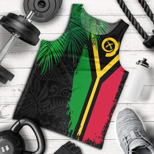 Vanuatu Tank Top Special Fabric Leaves