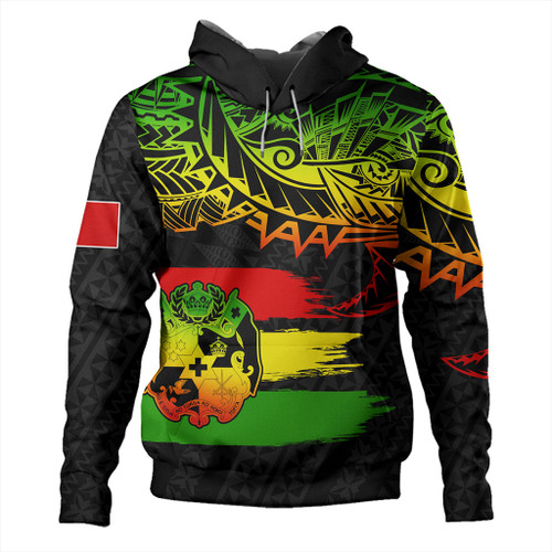 Tonga Hoodie Tribal Polynesian Grunge Reggae