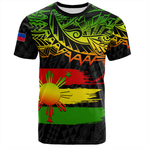 Philippines Filipinos T-Shirt Tribal Polynesian Grunge Reggae