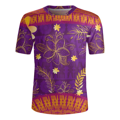 Fiji Rugby Jersey Fiji Tapa Tropical Plumeria Flowers Bouquet