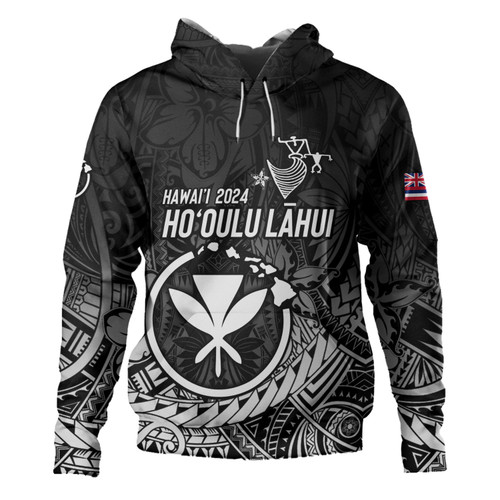 Hawaii Hoodie FestPAC 2024 Polynesian Pattern Design