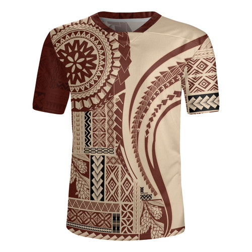 Samoa Rugby Jersey Samoan Siapo Brown Design