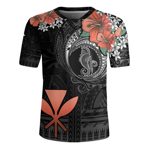 Hawaii Rugby Jersey Kanaka Maoli Seahorse Polynesian Tattoo