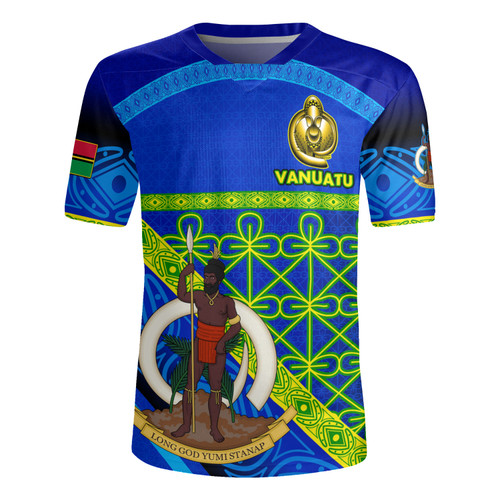 Vanuatu Rugby Jersey Coat Of Arms Mutis En Atan Vanuatu Cultural