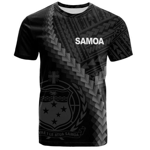 Samoa T-Shirt Samoa Coat Of Arms WSamoa T-Shirt Samoa Coat Of Arms With Polynesian Tattoo Styleith Polynesian Tattoo Style
