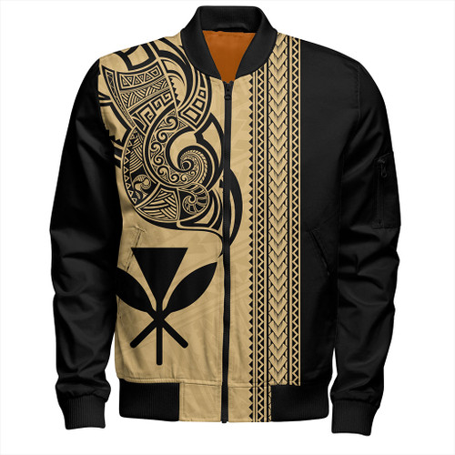 Hawaii Bomber Jacket Kanaka Polynesia Tribal Tattoo
