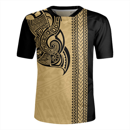 Hawaii Rugby Jersey Polynesia Tribal Tattoo